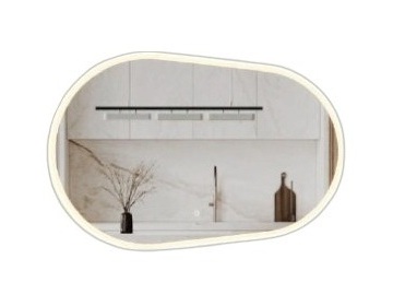 Jade სარკე CESAR ოვალური LED სენსორით 120*80სმ JA23001-120N-Mirror